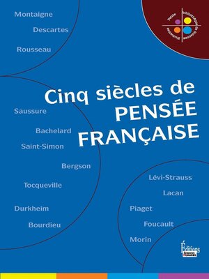 cover image of Cinq siècles de la pensée française